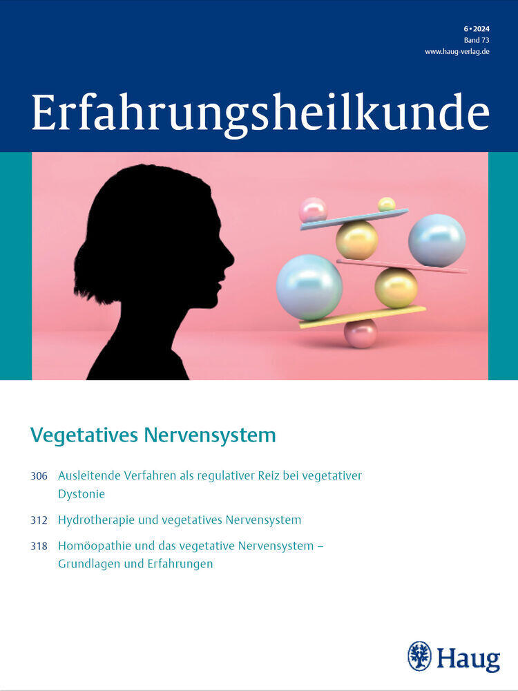 Titelbild der Zeitschrift "Erfahrungsheilkunde"