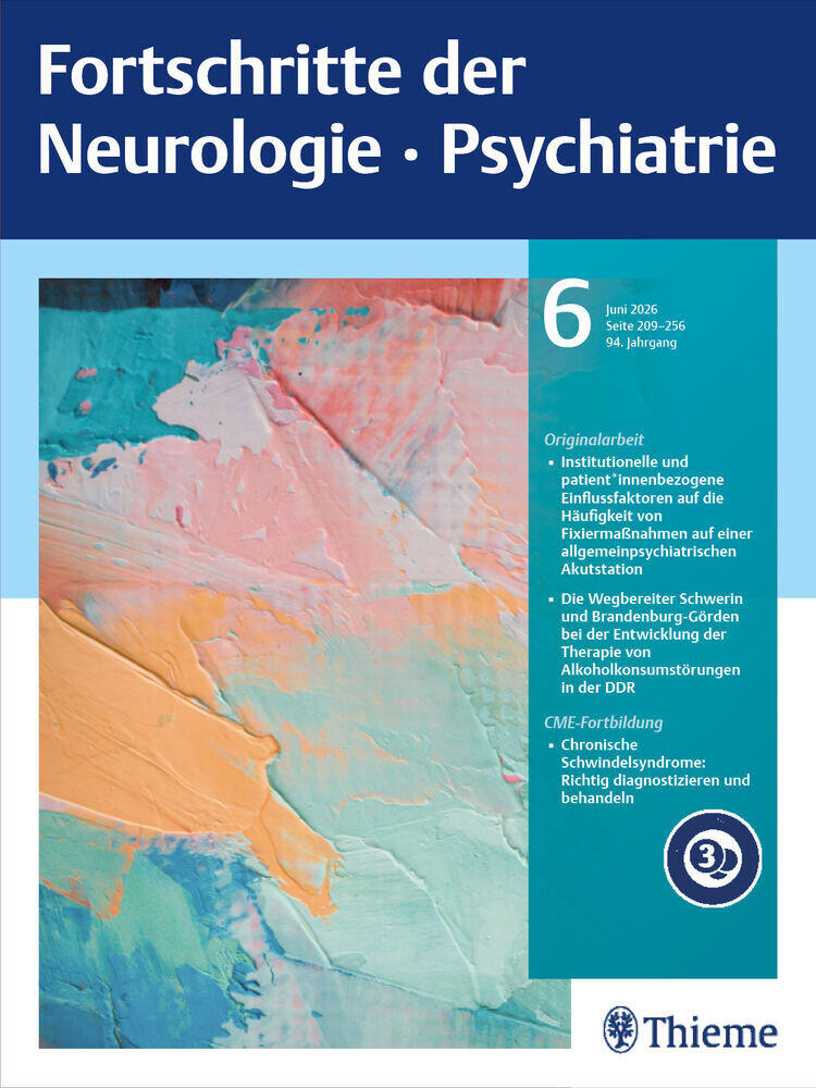 Journal cover of "Fortschritte der Neurologie · Psychiatrie"