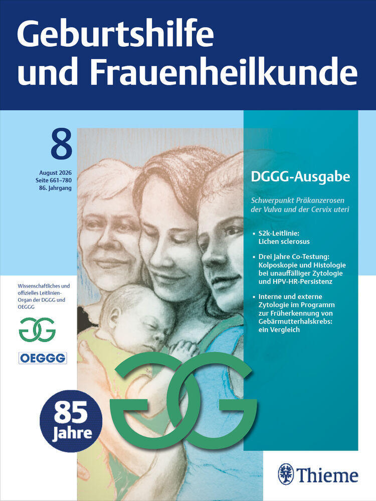 Titelbild der Zeitschrift "Geburtshilfe und Frauenheilkunde"