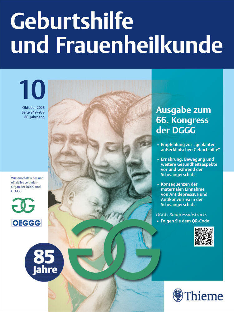 Titelbild der Zeitschrift "Geburtshilfe und Frauenheilkunde"