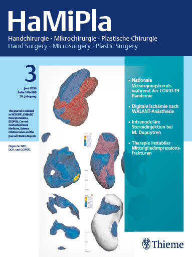 Journal cover of "Handchirurgie · Mikrochirurgie · Plastische Chirurgie"