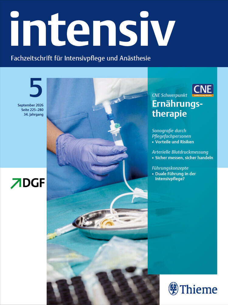 Journal cover of "intensiv"