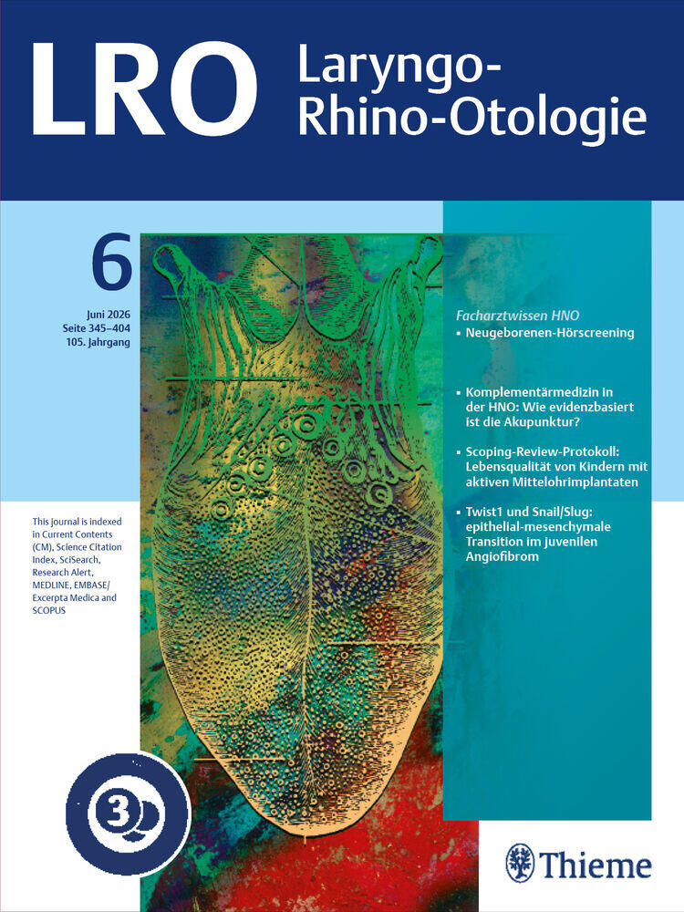 Journal cover of "LRO - Laryngo-Rhino-Otologie"
