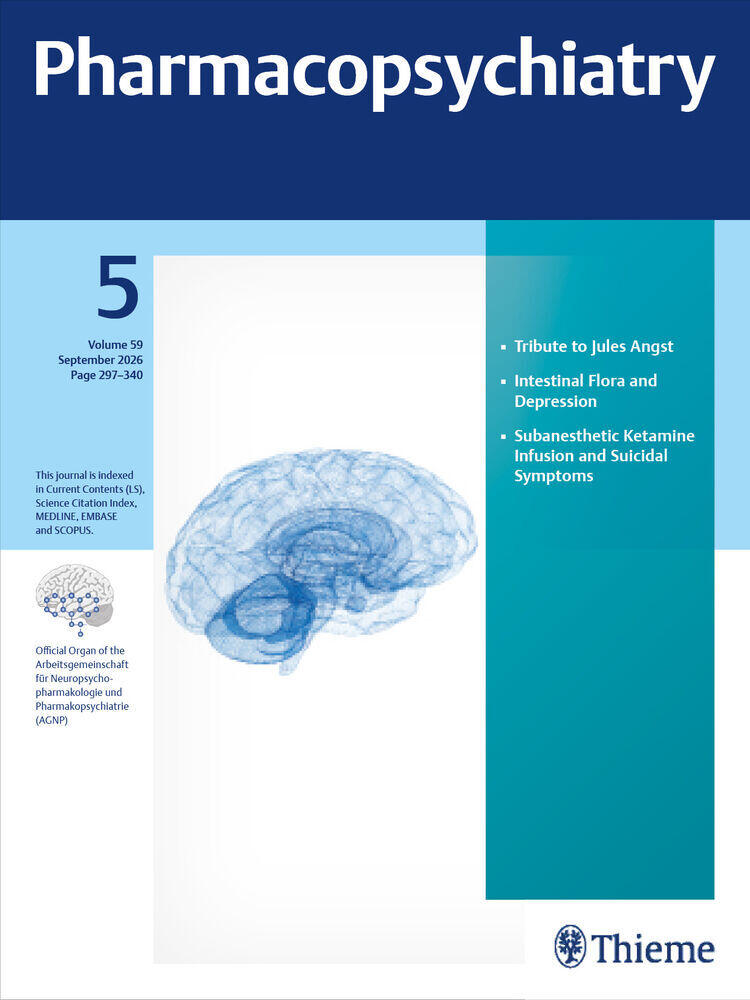 Titelbild der Zeitschrift "Pharmacopsychiatry"