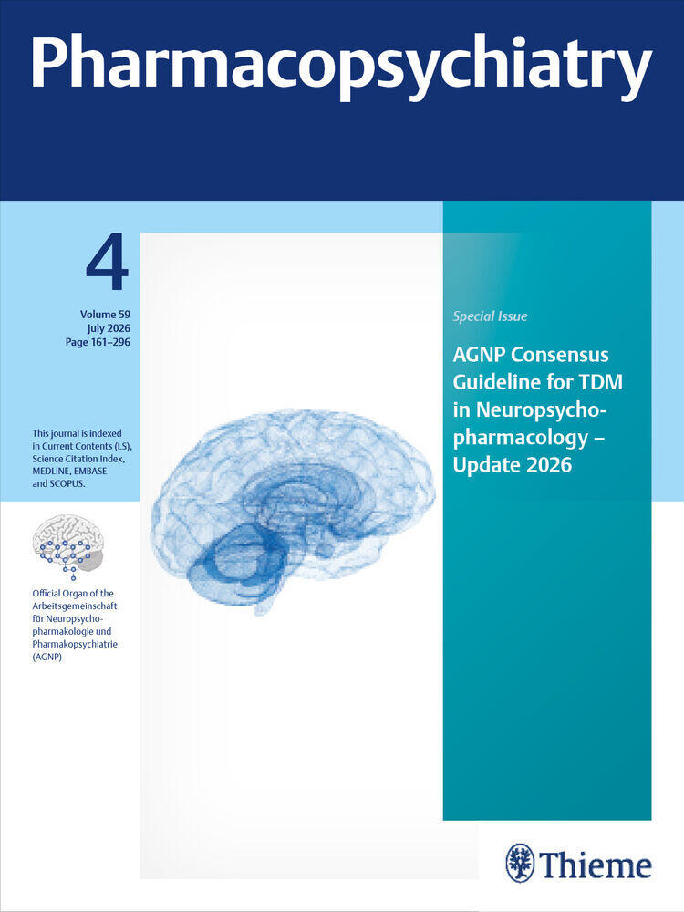 Journal cover of "Pharmacopsychiatry"