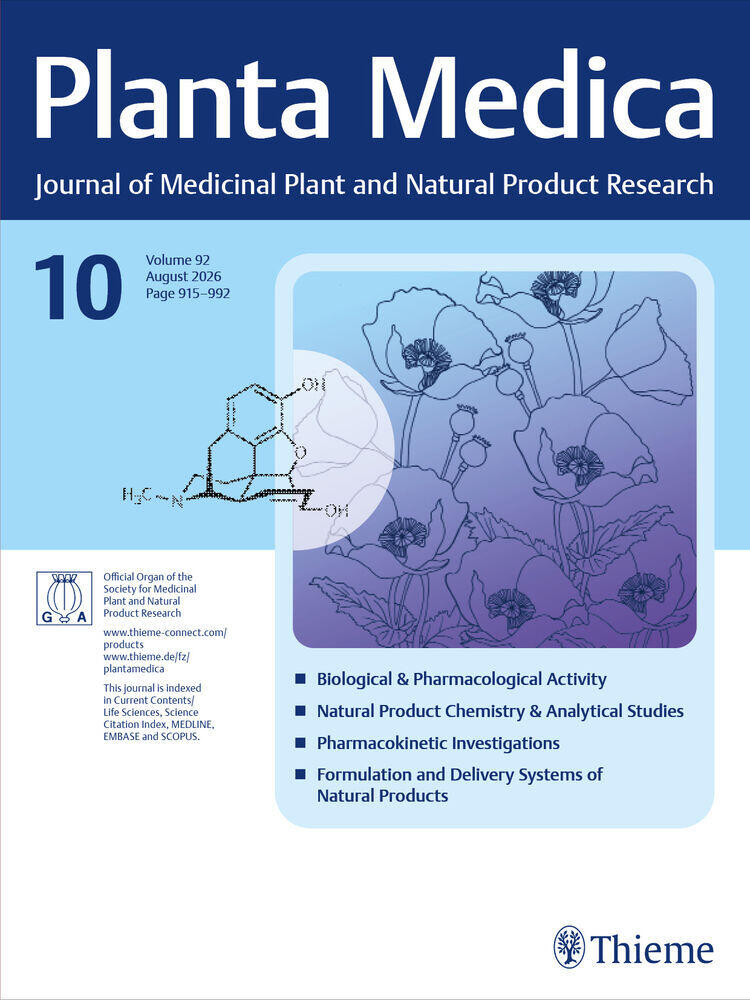 Journal cover of "Planta Medica"