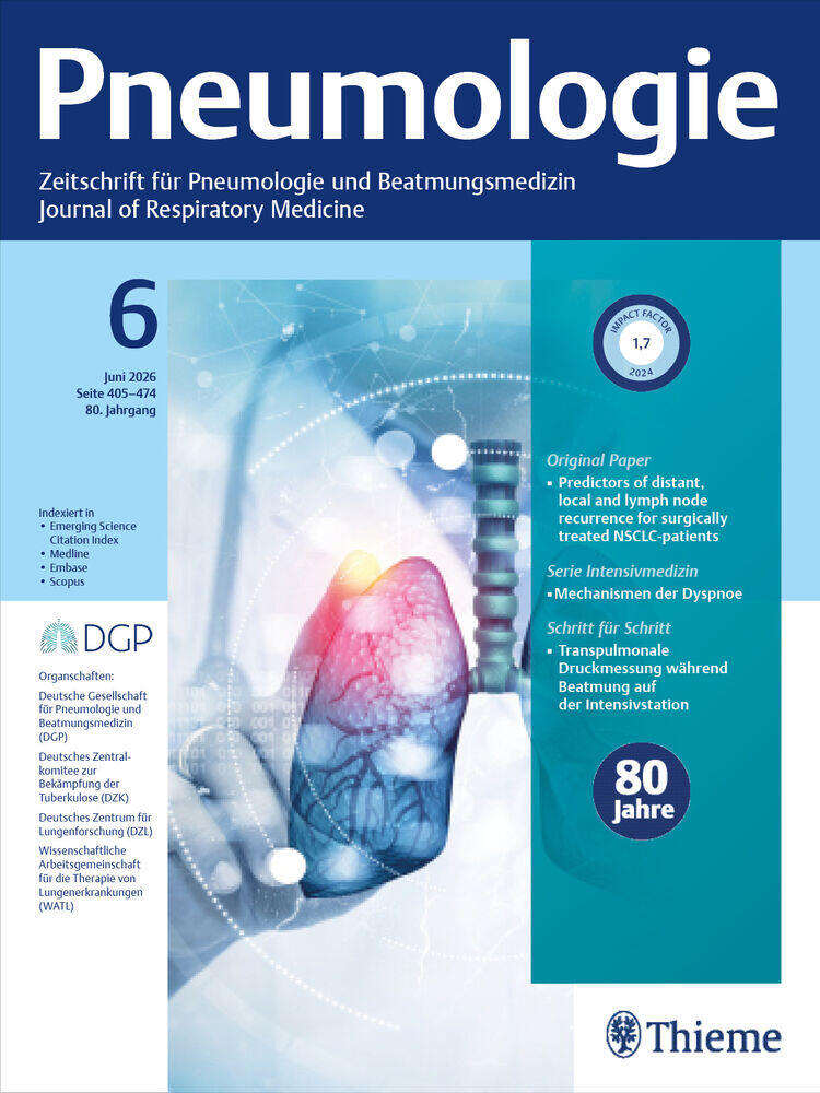 Journal cover of "Pneumologie"