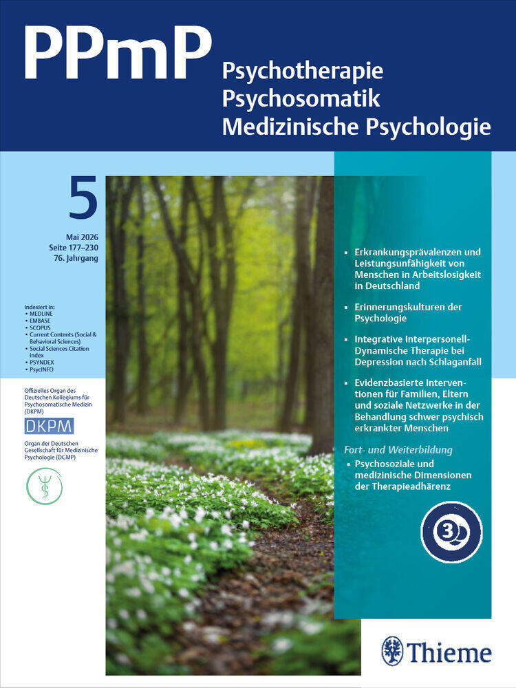 Titelbild der Zeitschrift "PPmP"