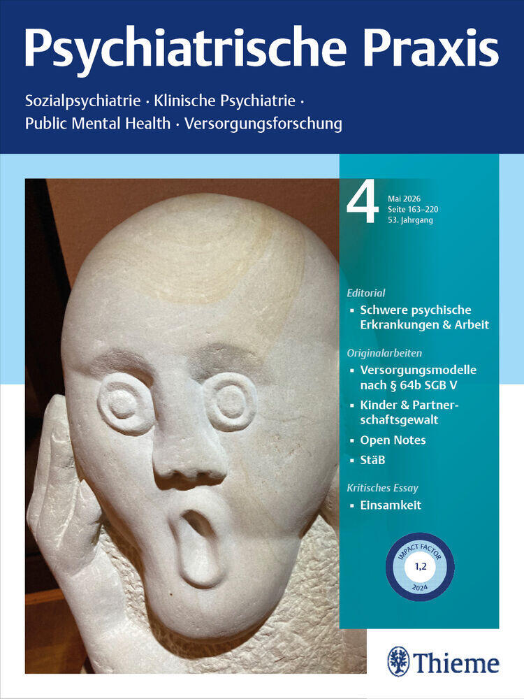 Titelbild der Zeitschrift "Psychiatrische Praxis"