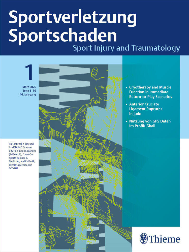 Titelbild der Zeitschrift "Sportverletzung · Sportschaden"
