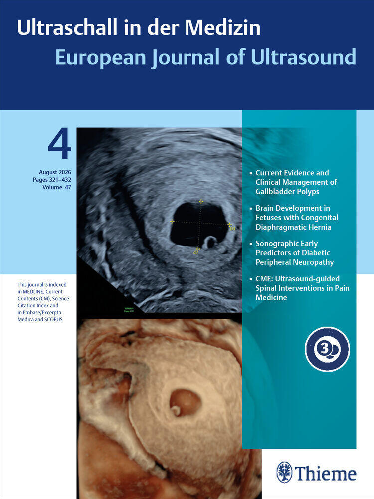 Journal cover of "Ultraschall in der Medizin"
