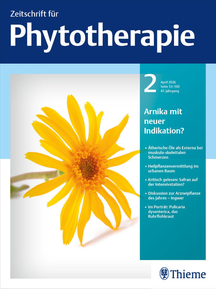 Titelbild der Zeitschrift "Zeitschrift für Phytotherapie"