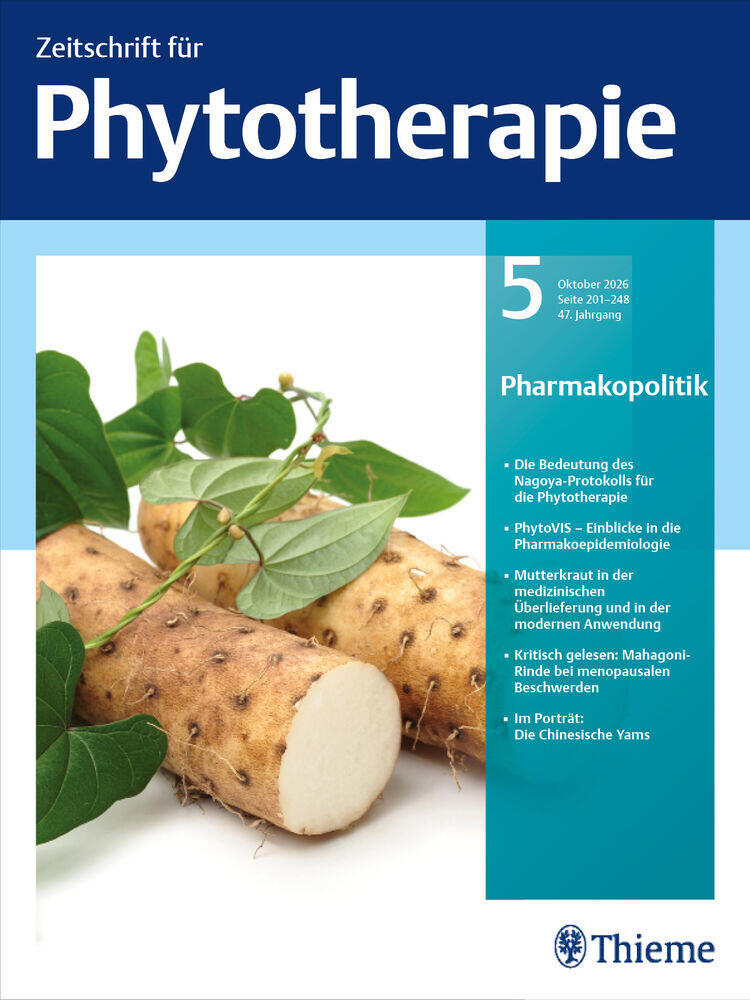 Journal cover of "Zeitschrift für Phytotherapie"