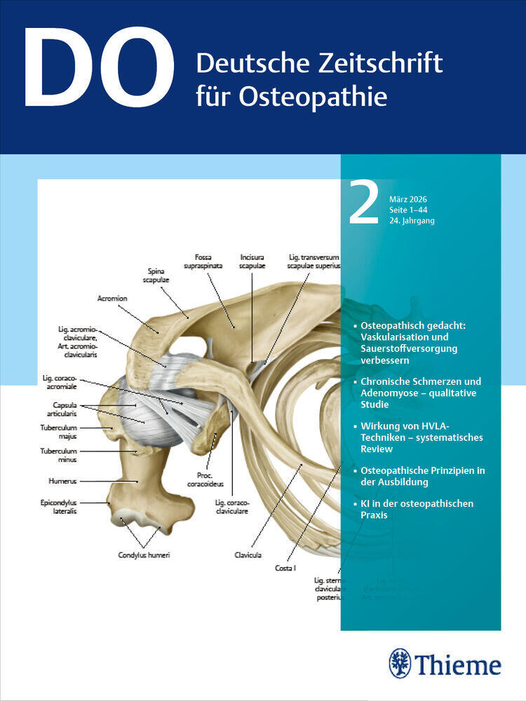 Journal cover of "DO - Deutsche Zeitschrift für Osteopathie"