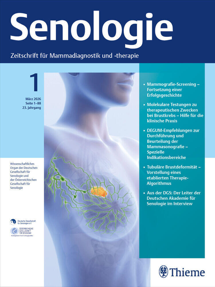 Titelbild der Zeitschrift "Senologie"