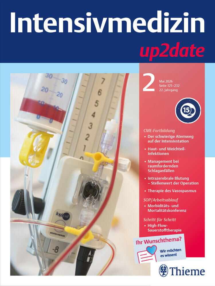 Titelbild der Zeitschrift "Intensivmedizin up2date"