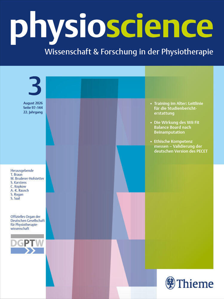 Journal cover of "physioscience"
