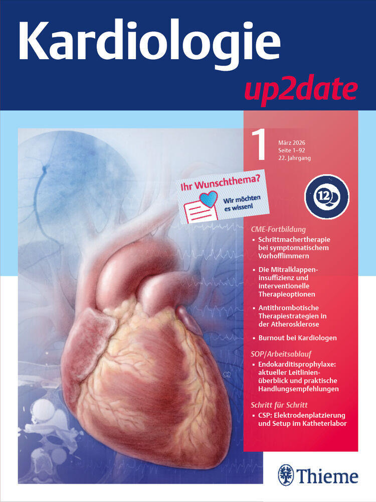 Titelbild der Zeitschrift "Kardiologie up2date"