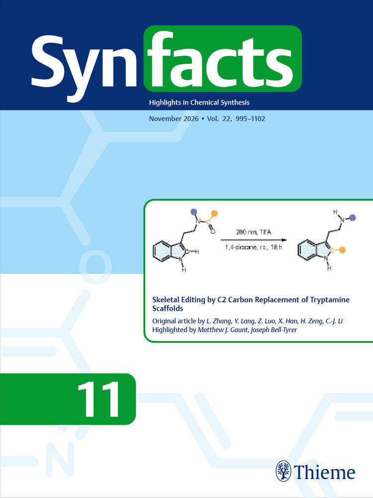 Journal cover of "SYNFACTS"