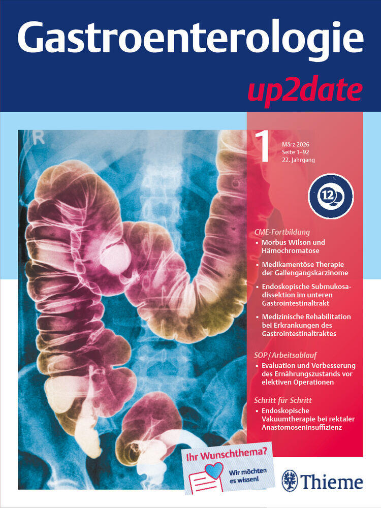 Titelbild der Zeitschrift "Gastroenterologie up2date"