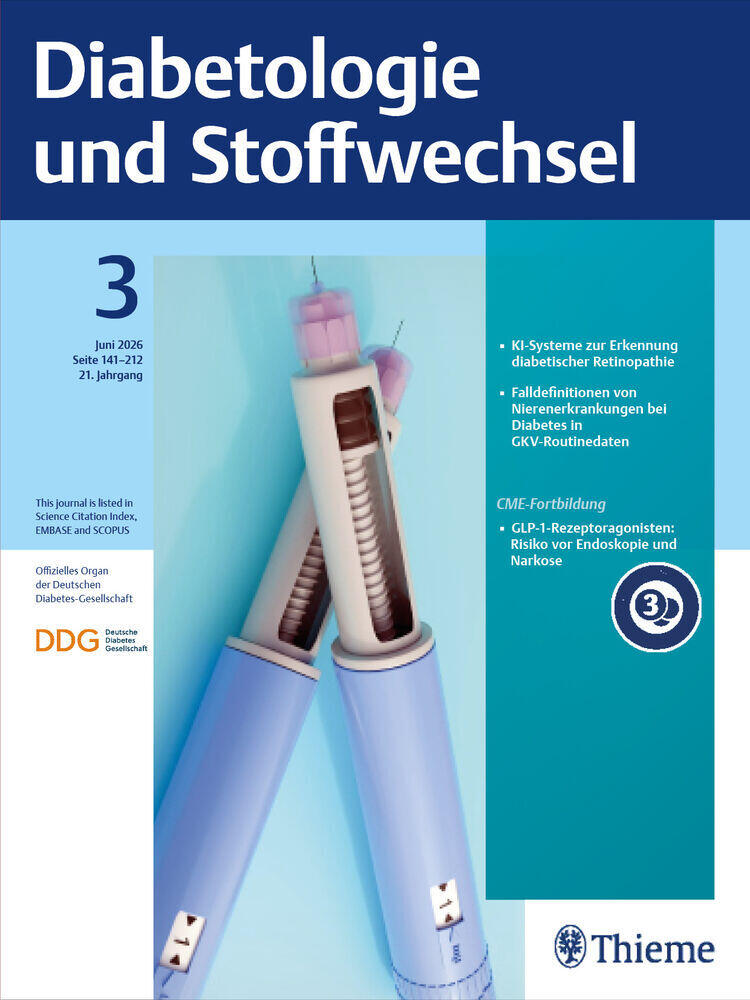 Titelbild der Zeitschrift "Diabetologie und Stoffwechsel"