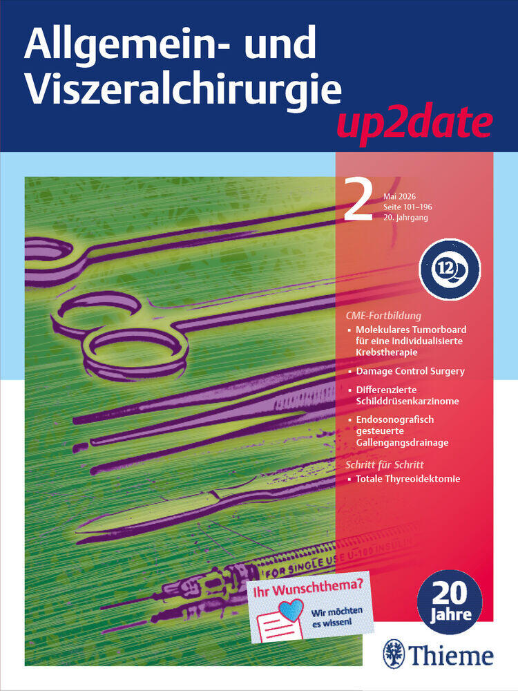 Titelbild der Zeitschrift "Allgemein- und Viszeralchirurgie up2date"
