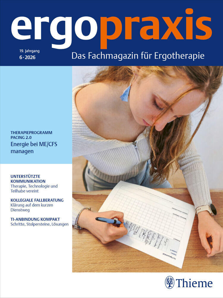 Titelbild der Zeitschrift "ergopraxis"