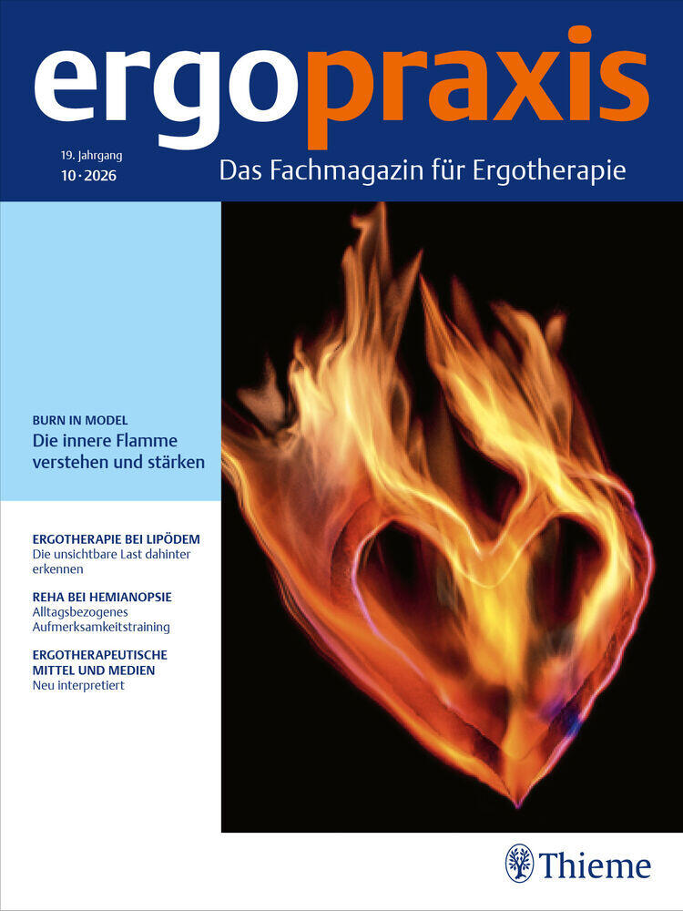Titelbild der Zeitschrift "ergopraxis"