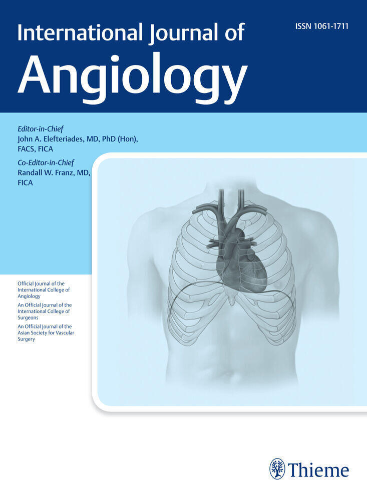 Journal cover of "International Journal of Angiology"
