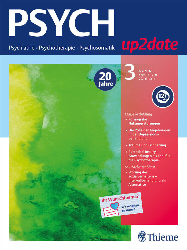 Titelbild der Zeitschrift "PSYCH up2date"