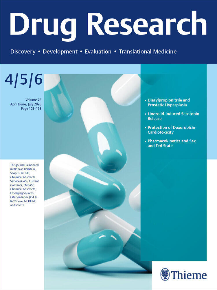 Journal cover of "Drug Research"