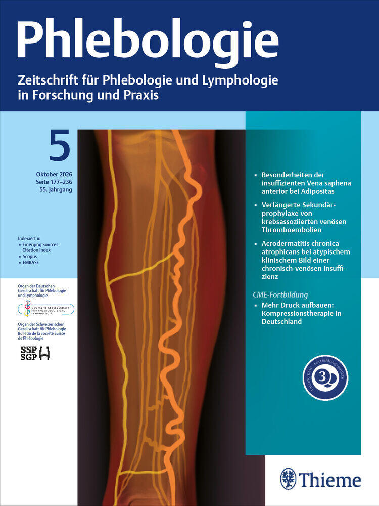 Journal cover of "Phlebologie"