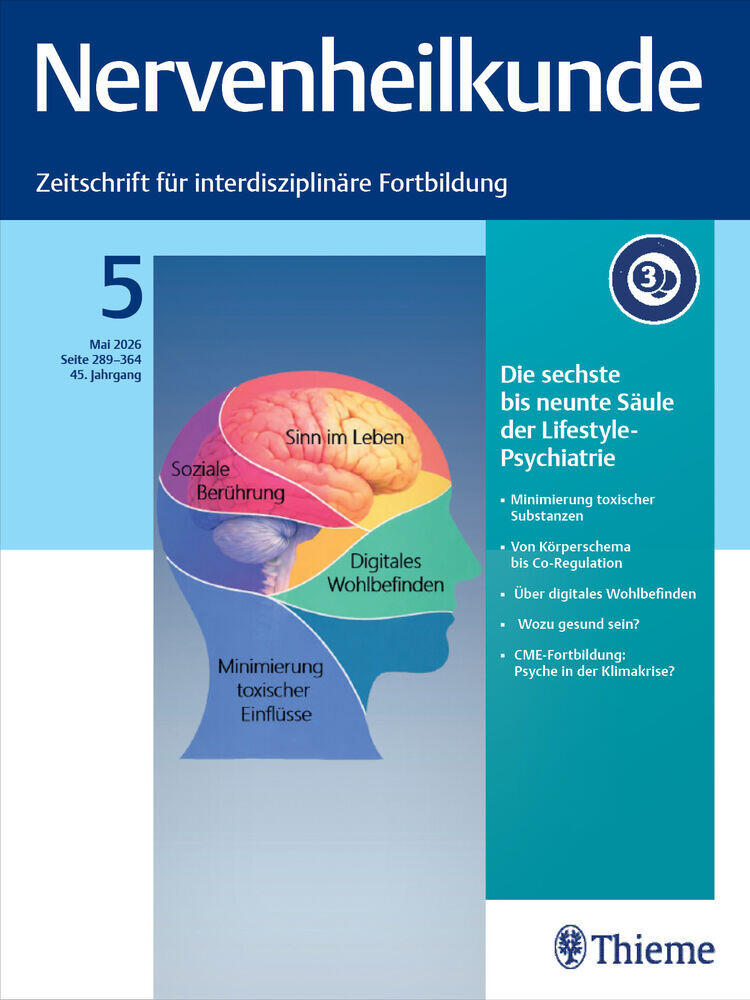 Titelbild der Zeitschrift "Nervenheilkunde"