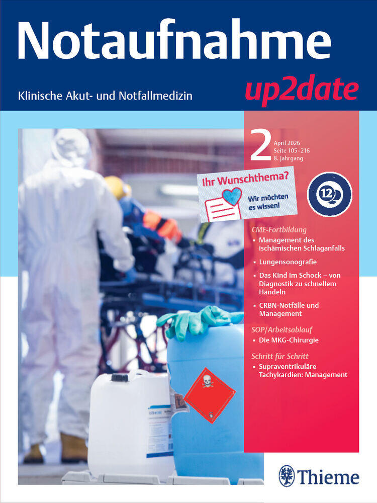 Titelbild der Zeitschrift "Notaufnahme up2date"