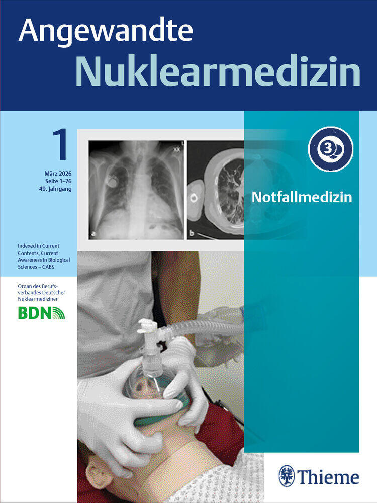 Titelbild der Zeitschrift "Angewandte Nuklearmedizin"