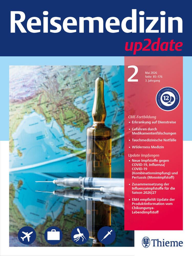 Journal cover of "Reisemedizin up2date"